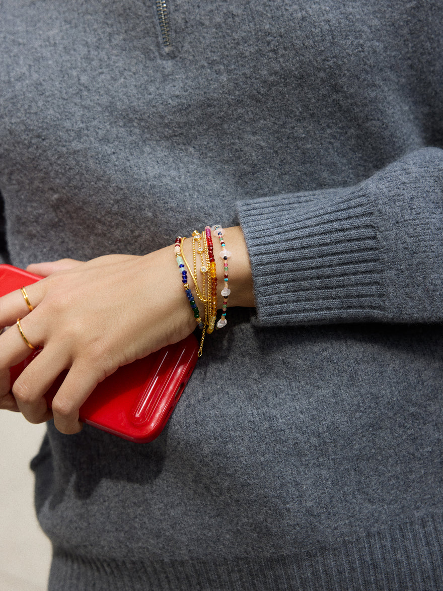 Rowan Semi-Precious Layered Bracelet - Lisbon