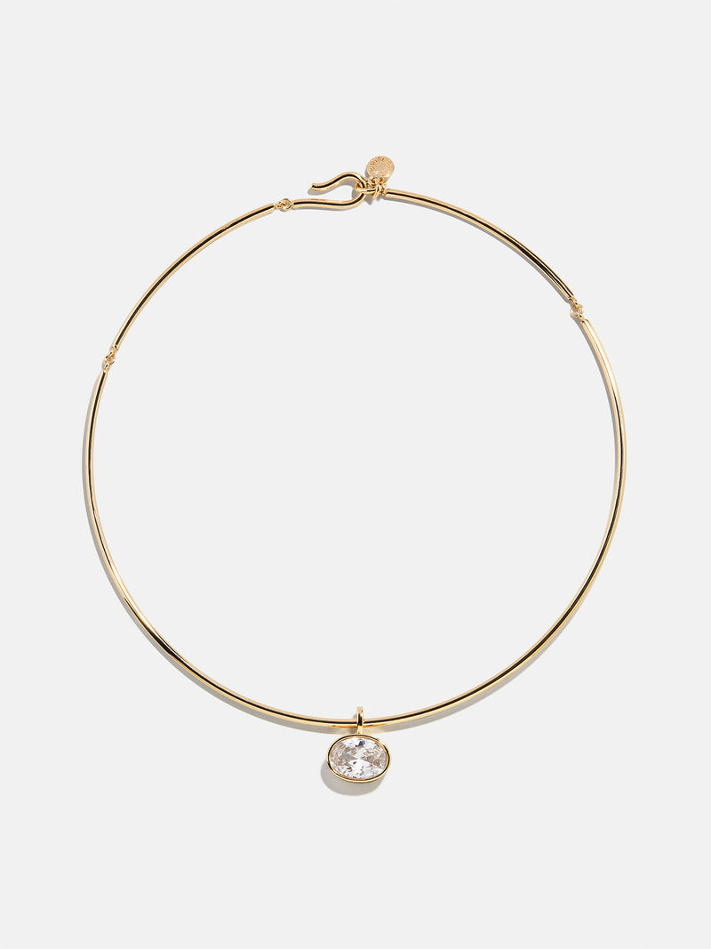 Lexi Crystal Collar Necklace - Gold/Pavé