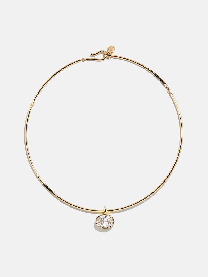 Lexi Crystal Collar Necklace - Gold/Pavé