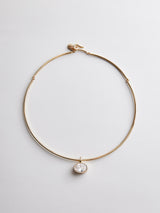 BaubleBar Lexi Crystal Collar Necklace - Gold - 
    Choker necklace with oval crystal
  
