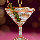 Pitted and Poured Martini Ornament - Martini