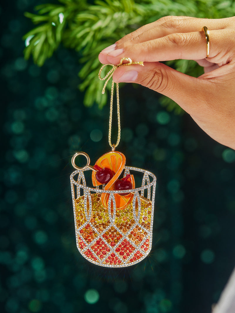BaubleBar Sleigh-groni Cocktail Ornament - Negroni - 
    Christmas holiday ornament 
  

