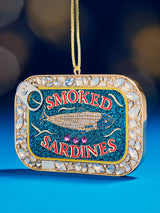 BaubleBar Tinsel and Tin Sardine Ornament - Sardines - 
    Christmas holiday ornament 
  
