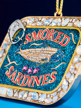 BaubleBar Tinsel and Tin Sardine Ornament - Sardines - 
    Christmas holiday ornament 
  
