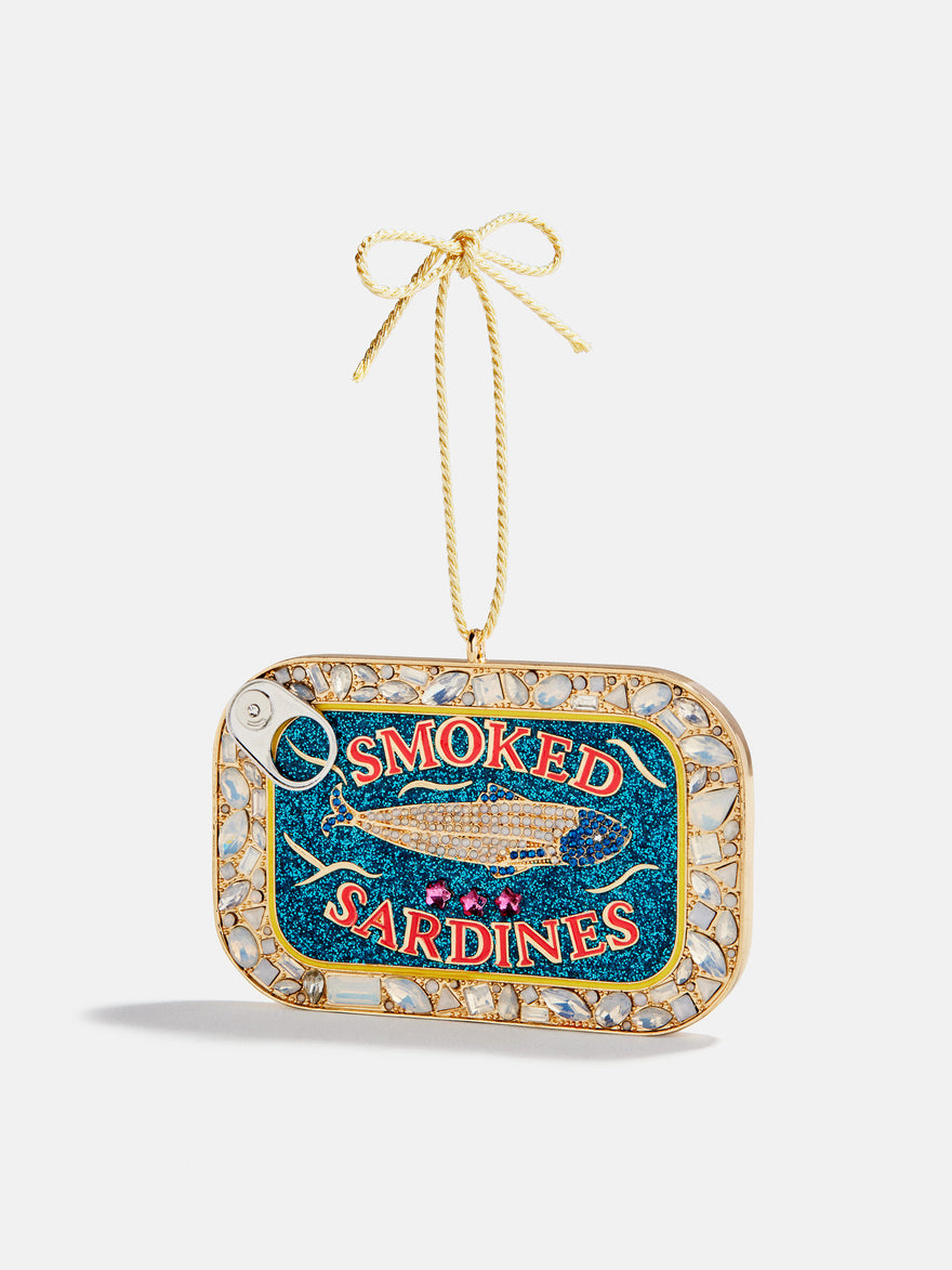 Tinsel and Tin Sardine Ornament - Sardines