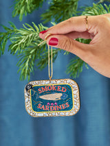 BaubleBar Tinsel and Tin Sardine Ornament - Sardines - 
    Christmas holiday ornament 
  
