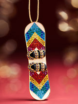 BaubleBar Shred The Season Snowboard Ornament - Snowboard - 
    Christmas holiday ornament 
  
