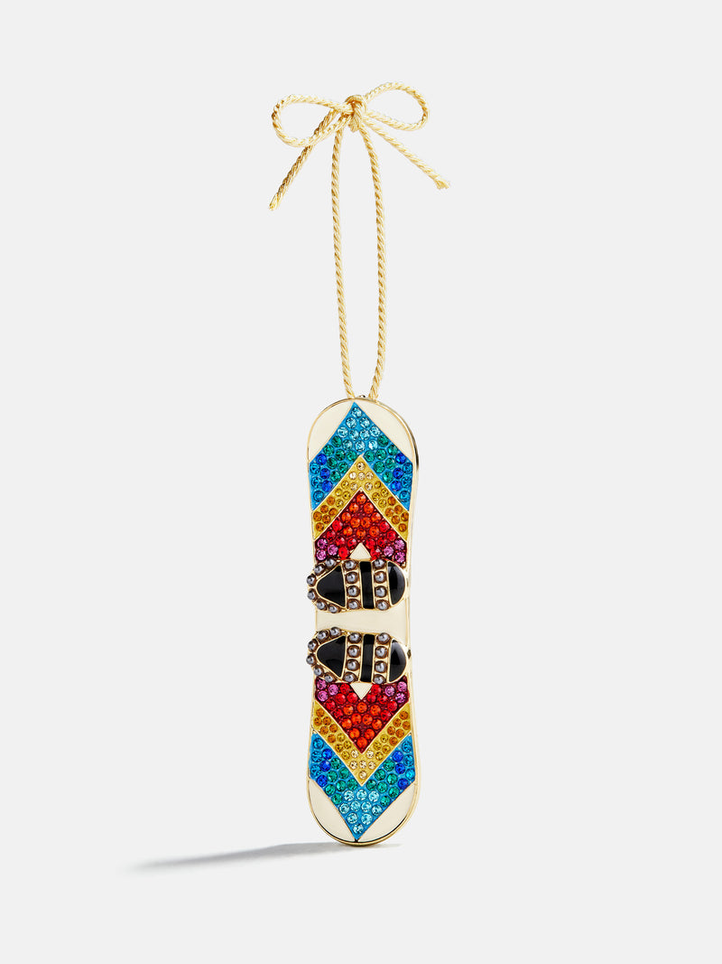 BaubleBar Shred The Season Snowboard Ornament - Snowboard - 
    Christmas holiday ornament 
  
