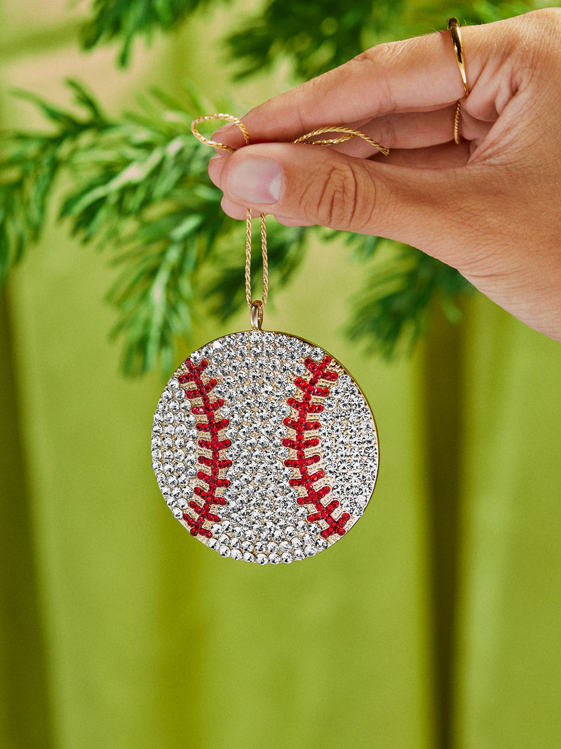 BaubleBar Perfect Catch Baseball Ornament - Baseball - 
    Christmas holiday ornament 
  

