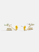 Peanuts Snoopy & Woodstock Sledding Earrings - Snoopy & Woodstock
