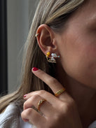 Peanuts Snoopy & Woodstock Sledding Earrings - Snoopy & Woodstock