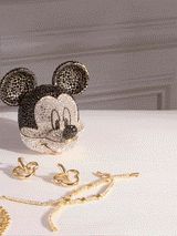 BaubleBar Disney Mickey Mouse Catchall - Black/Pavé - 
    Crystal jewelry storage 
  

