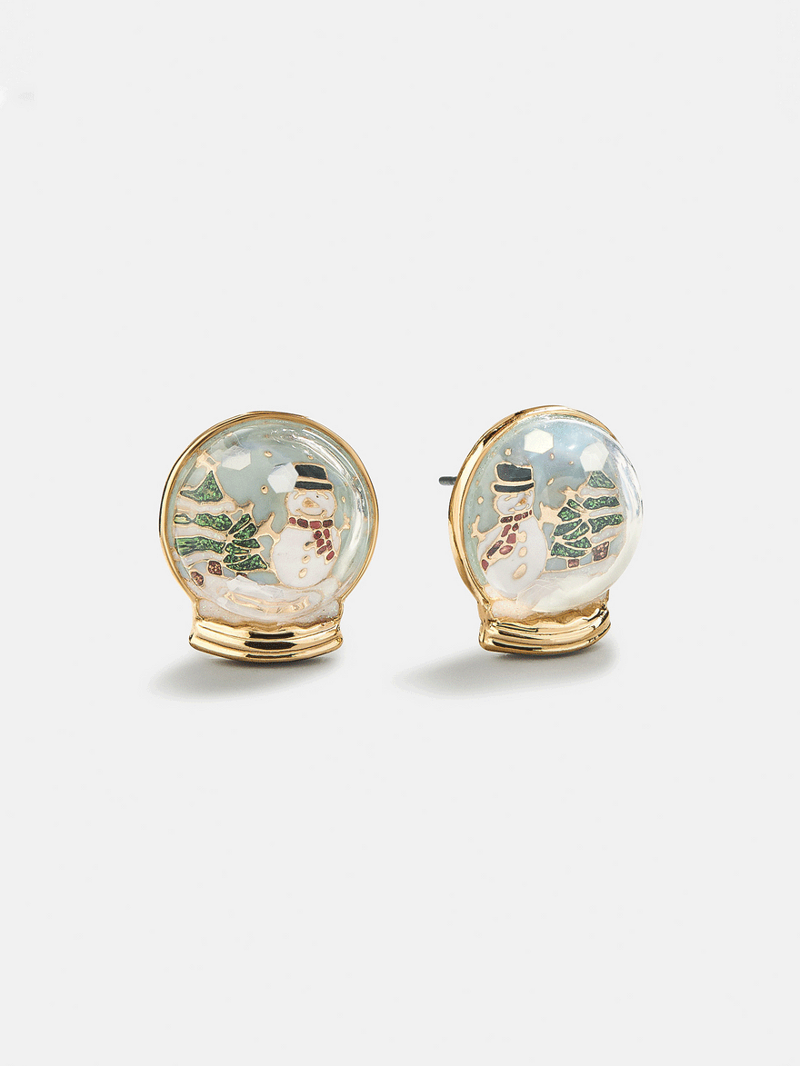 Let It Snow Globe Earrings - Snow Globe