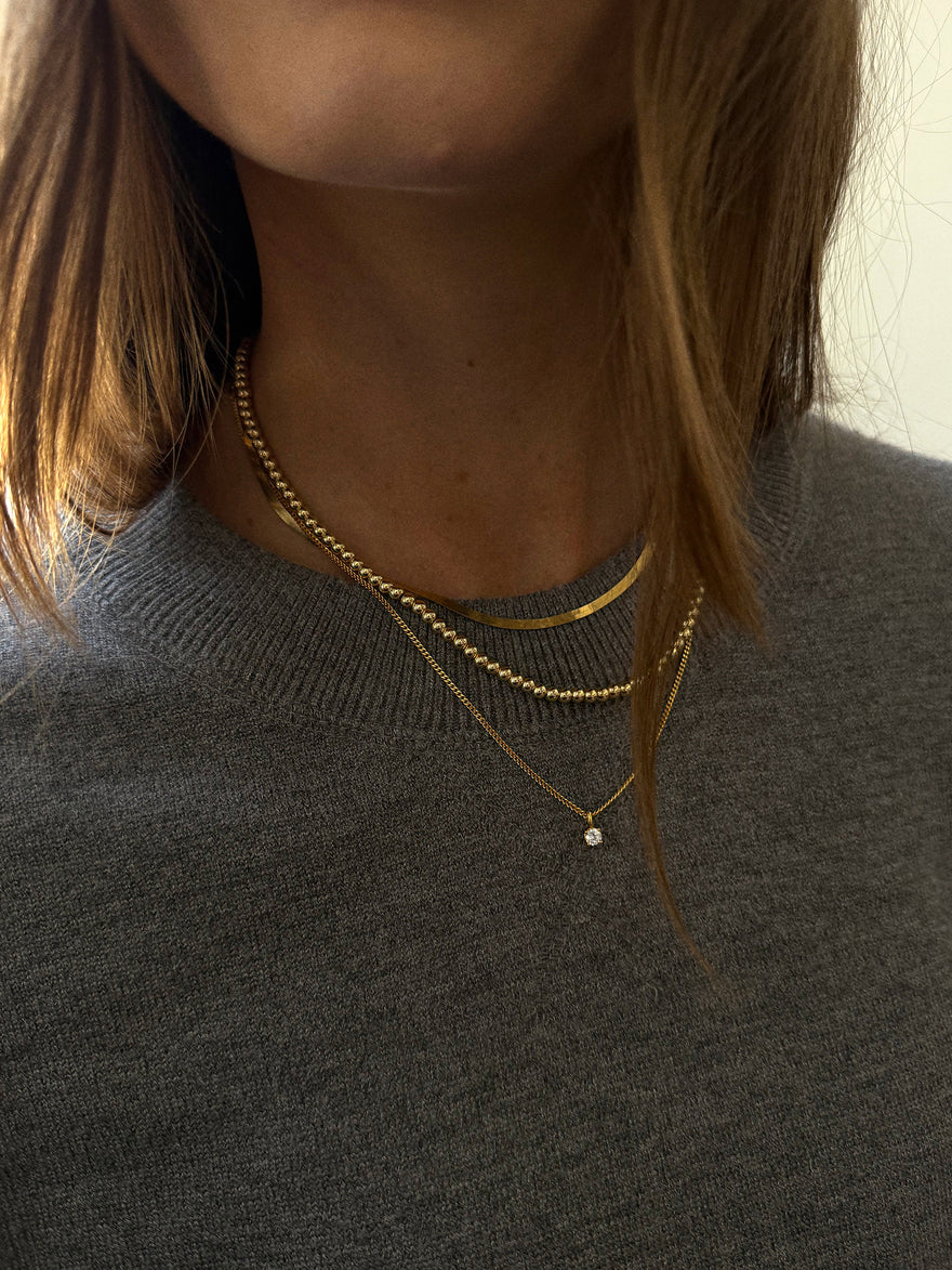 Waterproof Pisa Necklace - Gold