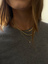 BaubleBar Waterproof Pisa Necklace - Gold - 
    Gold beads on chain
  
