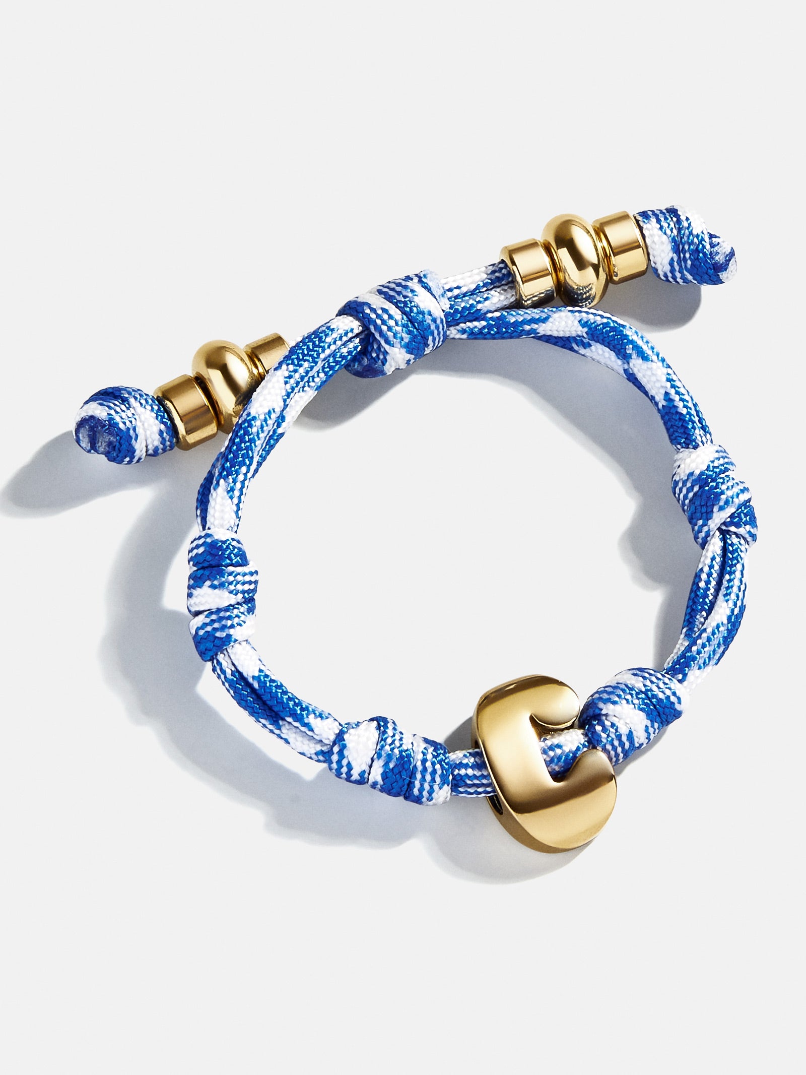 Dive In Initial Bracelet - Royal Blue/White