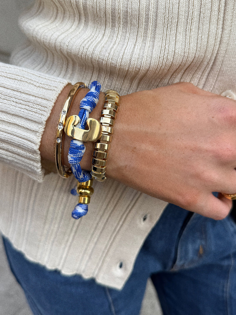 BaubleBar Gold - 
    Initial waterproof paracord bracelet
  
