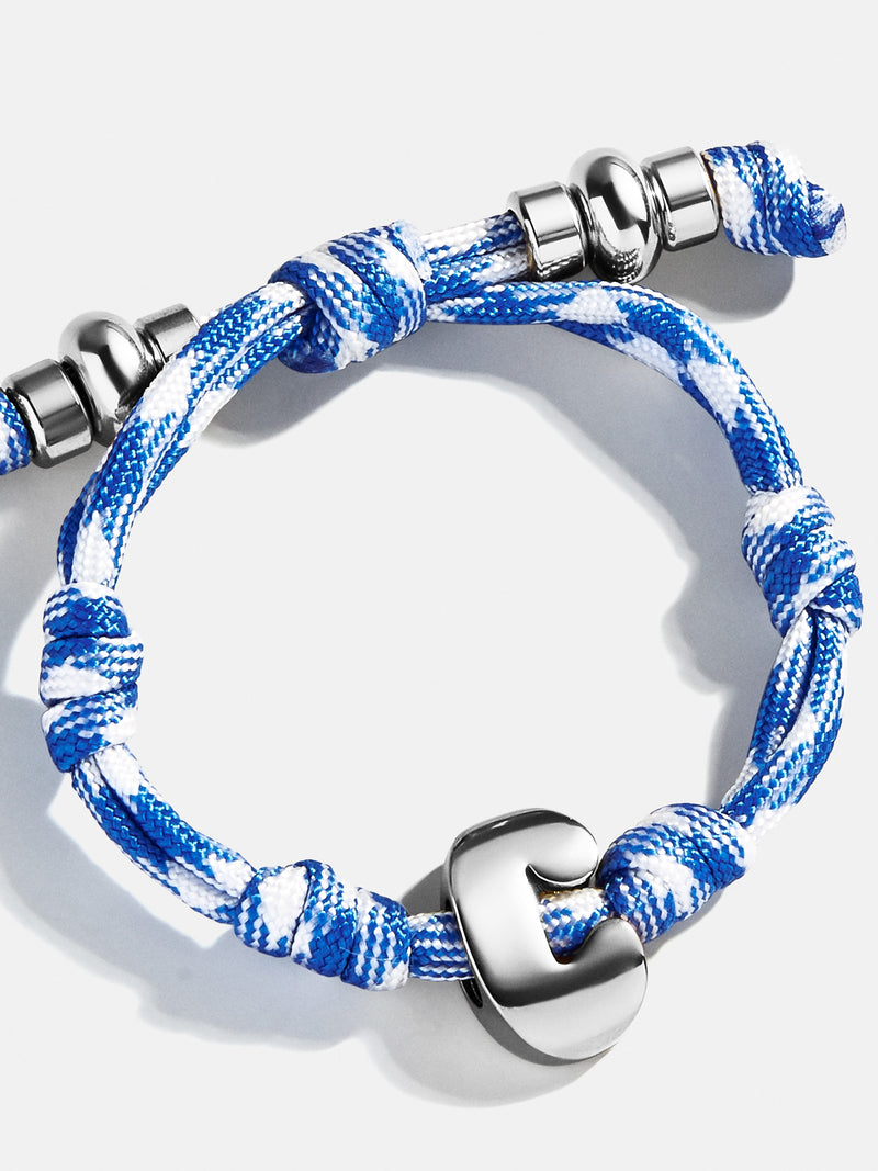 BaubleBar Silver - 
    Initial waterproof paracord bracelet
  
