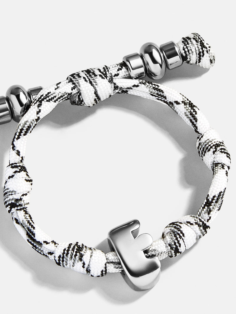 BaubleBar Silver - 
    Initial waterproof paracord bracelet
  
