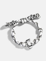 BaubleBar Silver - 
    Initial waterproof paracord bracelet
  
