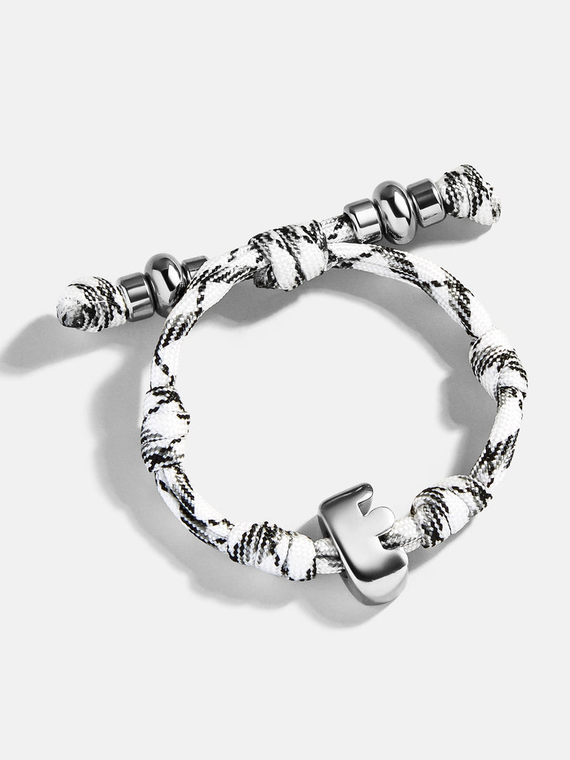 BaubleBar Silver - 
    Initial waterproof paracord bracelet
  
