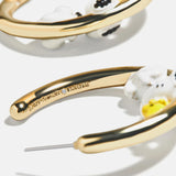 Peanuts Snoopy & Woodstock 3D Hoop Earrings - Snoopy & Woodstock