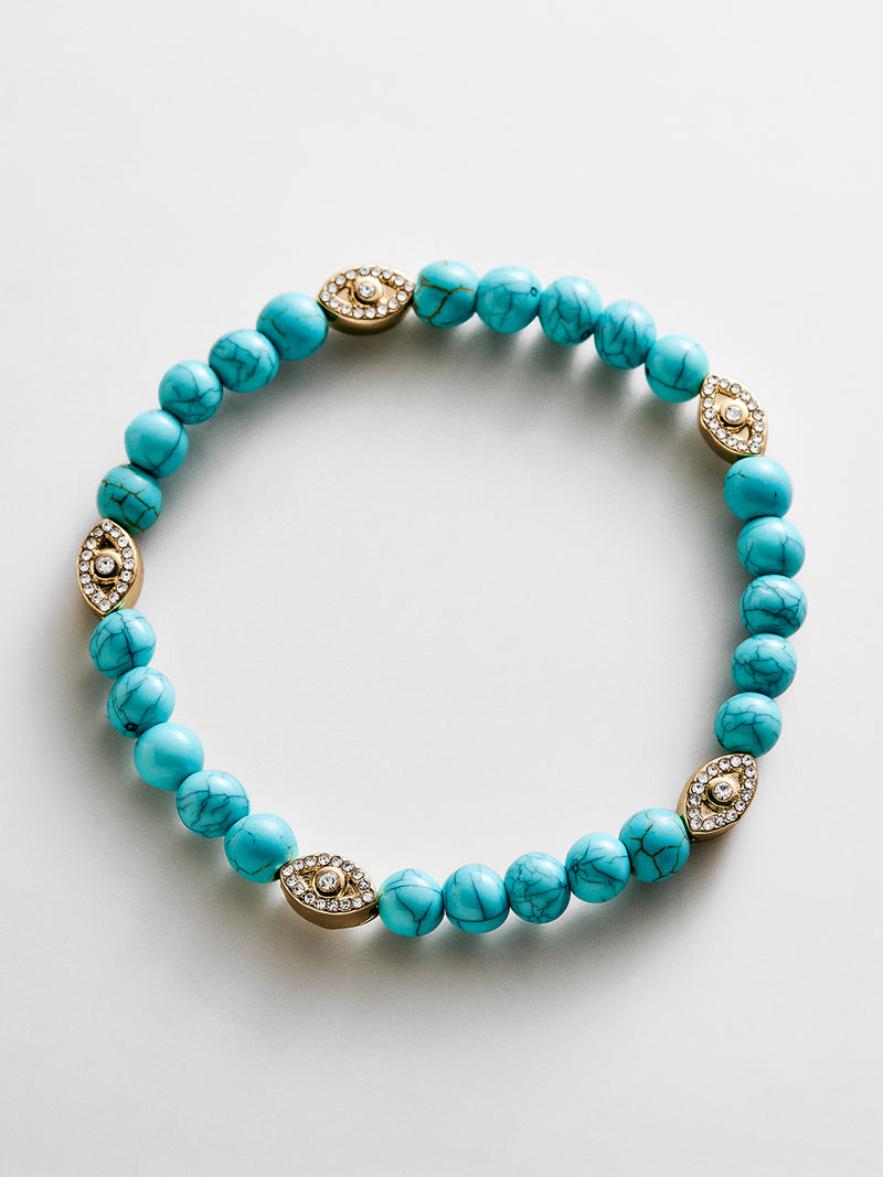 Peace of Mind Semi-Precious Bracelet - Evil Eye
