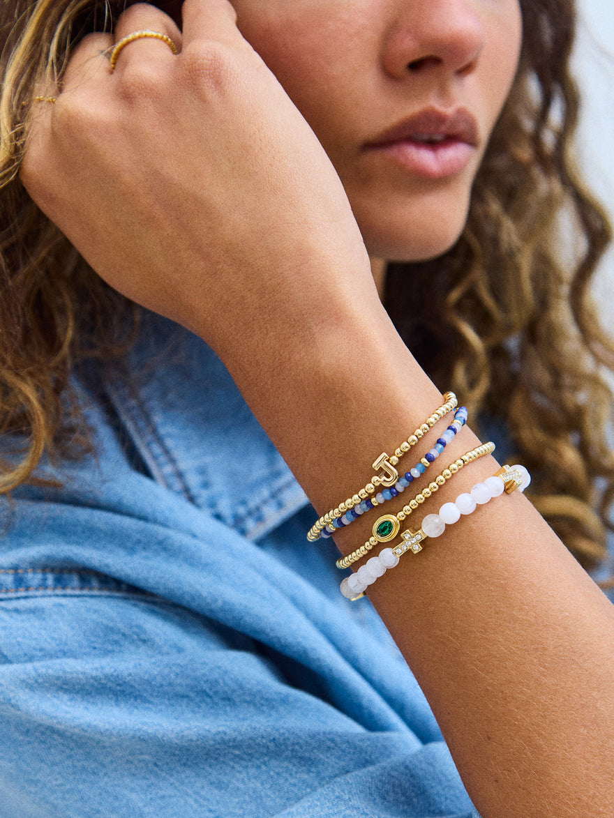 Peace of Mind Semi-Precious Bracelet - Cross
