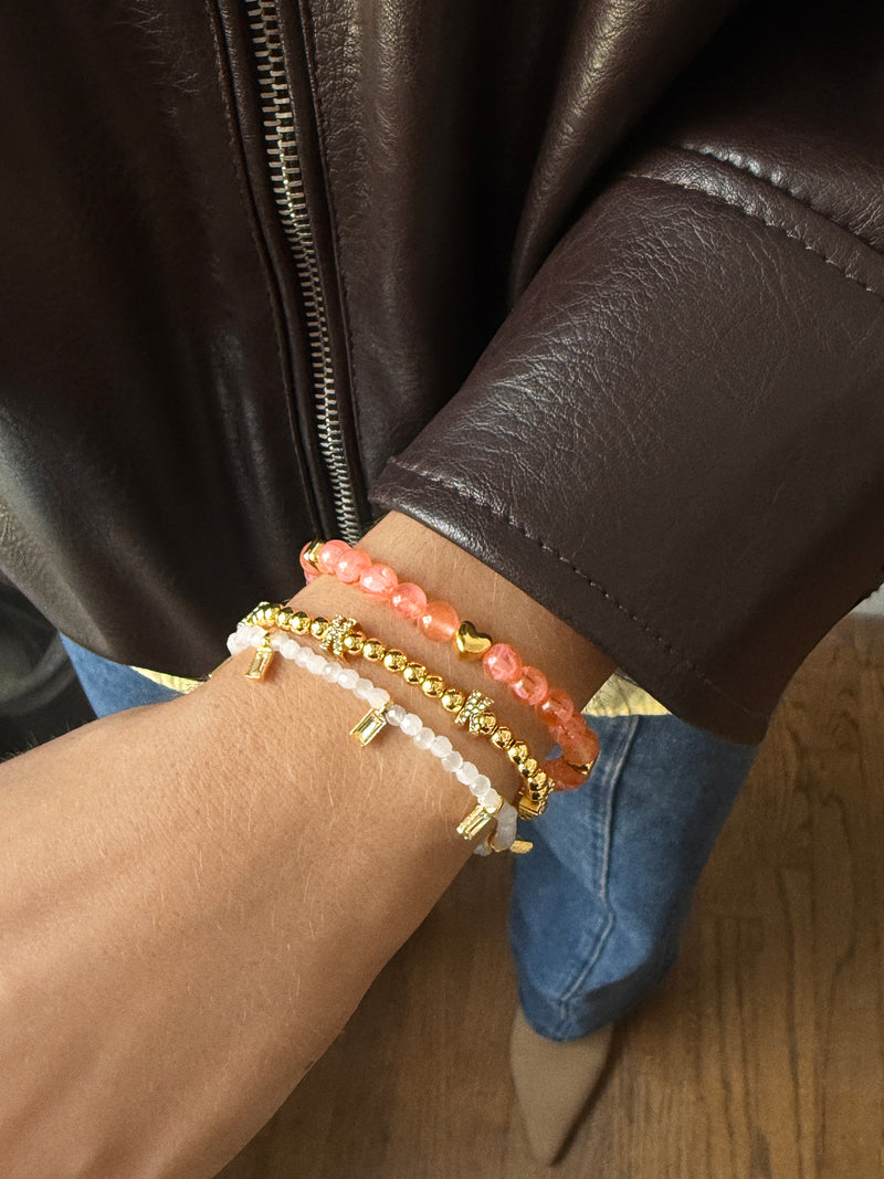 BaubleBar Peace of Mind Semi-Precious Bracelet - Heart - 
    Beaded bracelet for stacking
  
