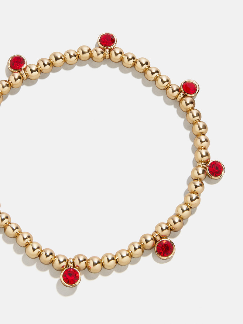 Birthstone Pisa Bracelet - Garnet