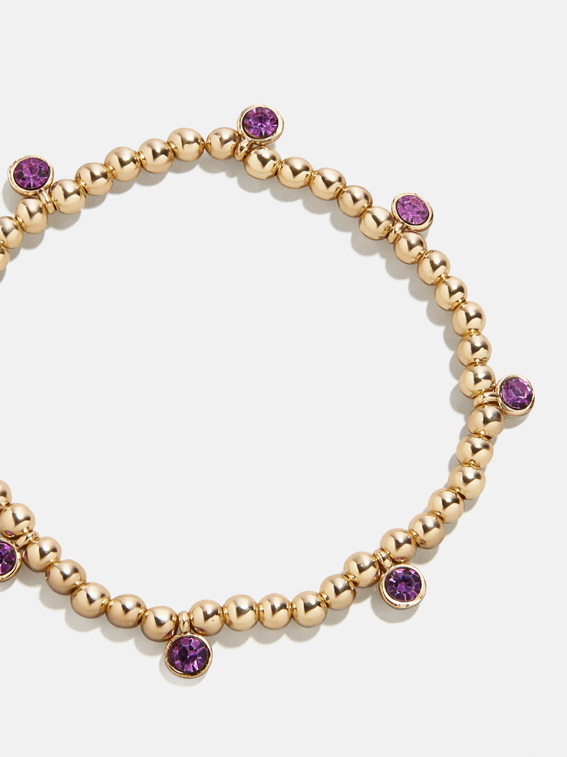 Birthstone Pisa Bracelet - Amethyst