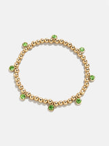 BaubleBar Birthstone Pisa Bracelet - Peridot - 
    Gold beaded bracelet for stacking
  
