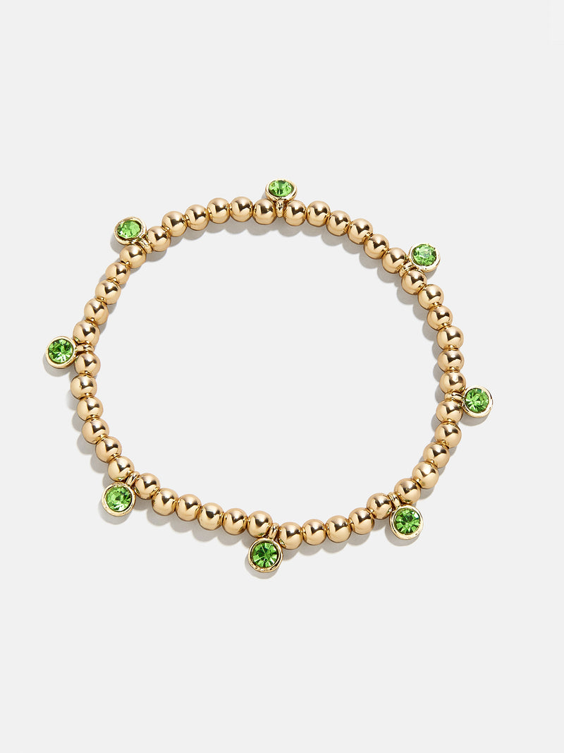 BaubleBar Birthstone Pisa Bracelet - Peridot - 
    Gold beaded bracelet for stacking
  

