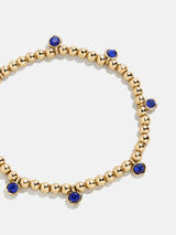 BaubleBar Birthstone Pisa Bracelet - Sapphire - 
    Gold beaded bracelet for stacking
  
