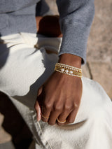 BaubleBar Brooke Tennis Bracelet - Square Stone - 
    Gold tennis bracelet for stacking
  
