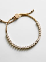 BaubleBar Brooke Tennis Bracelet - Round Stone - 
    Gold tennis bracelet for stacking
  
