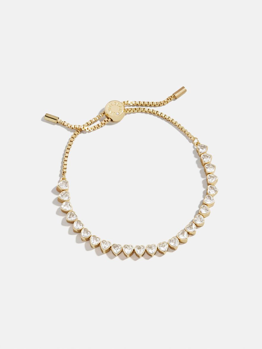 Brooke Tennis Bracelet - Heart Stone