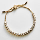 Brooke Tennis Bracelet - Heart Stone