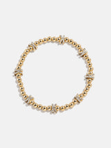 BaubleBar Gold/Pavé Repeating Initial Pisa Bracelet - K - 
    Beaded bracelet for stacking 
  
