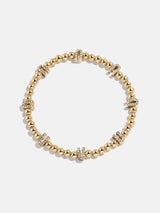 BaubleBar Gold/Pavé Repeating Initial Pisa Bracelet - U - 
    Beaded bracelet for stacking 
  
