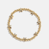 Gold/Pavé Repeating Initial Pisa Bracelet - Y