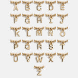 Dangle Charm Initial Pisa Bracelet - Gold