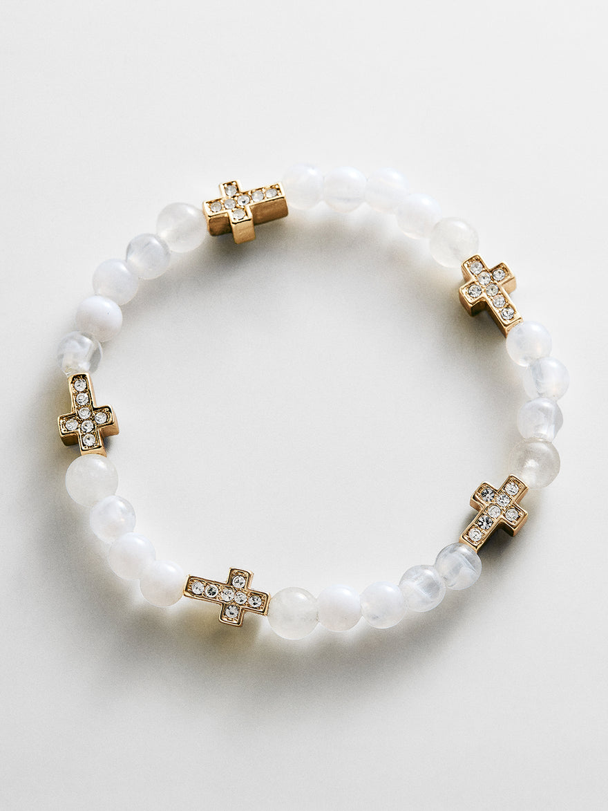 Peace of Mind Semi-Precious Bracelet - Cross