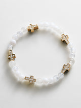 BaubleBar Peace of Mind Semi-Precious Bracelet - Cross - 
    Beaded bracelet for stacking
  
