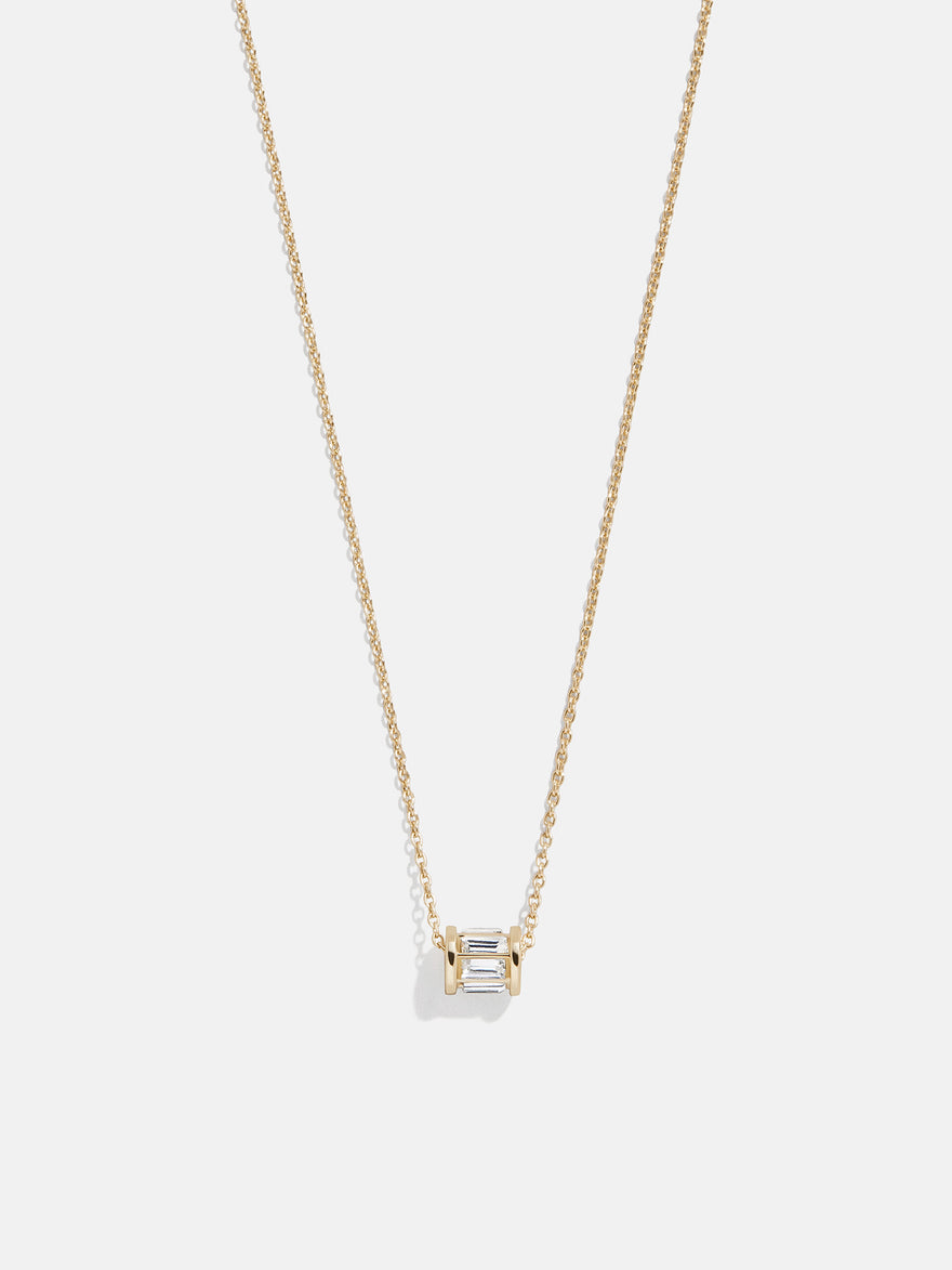 Tatum Birthstone Necklace - Crystal