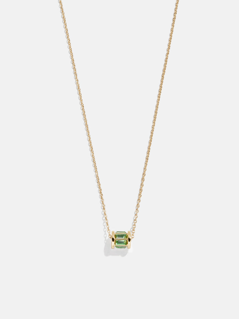 Tatum Birthstone Necklace - Peridot