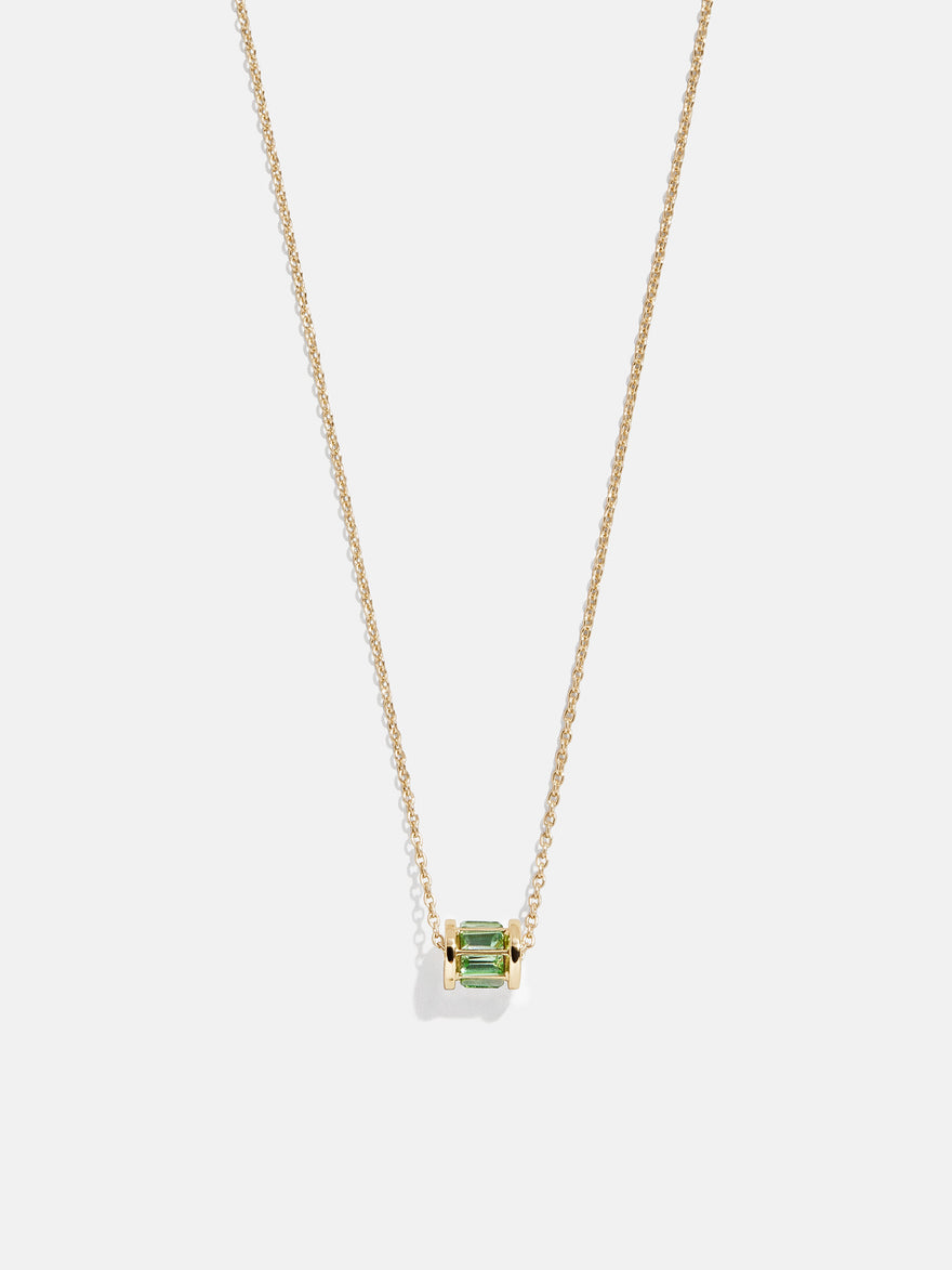 Tatum Birthstone Necklace - Peridot