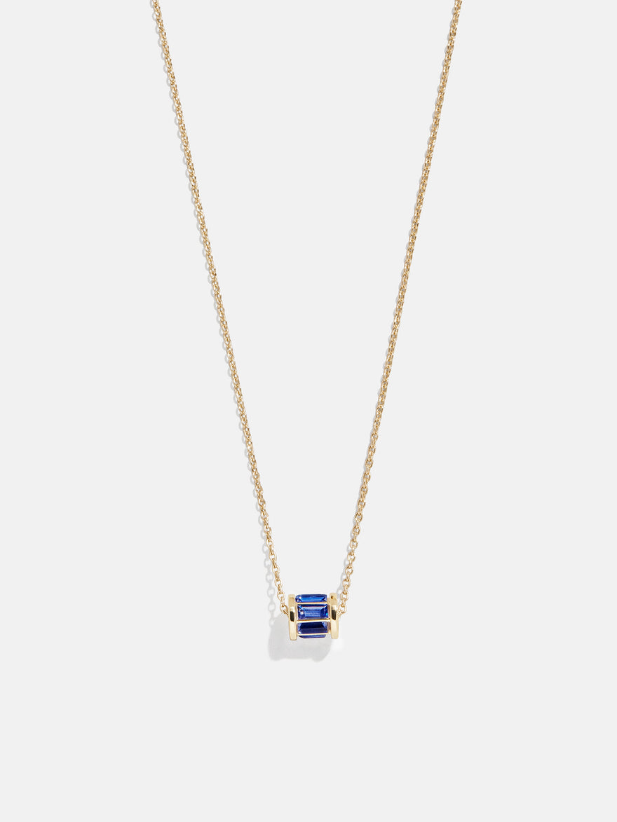 Tatum Birthstone Necklace - Sapphire