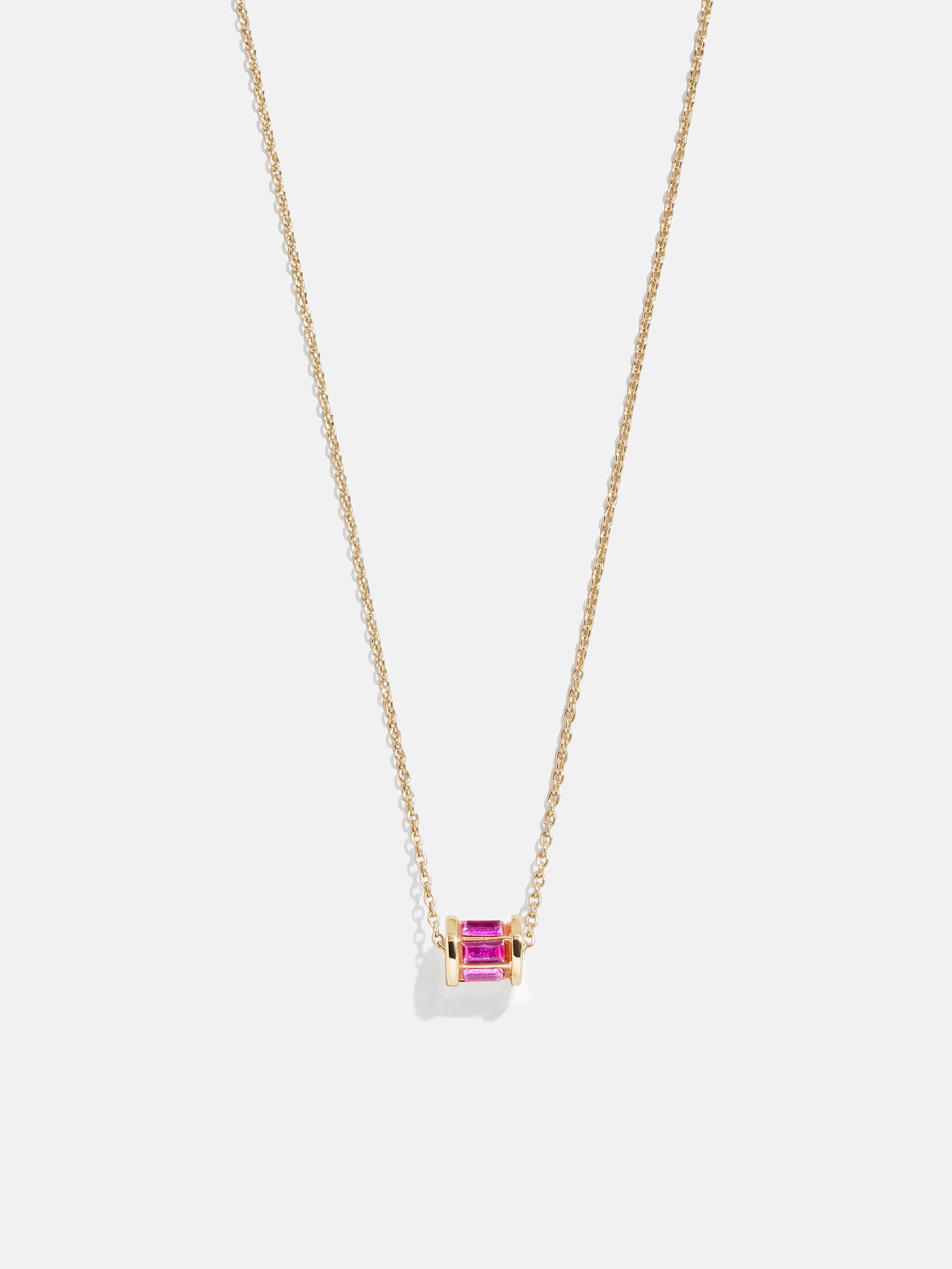 Tatum Birthstone Necklace - Rose