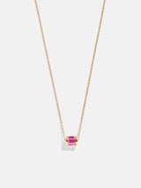 BaubleBar Tatum Birthstone Necklace - Rose - 
    Black Friday Deal
  
